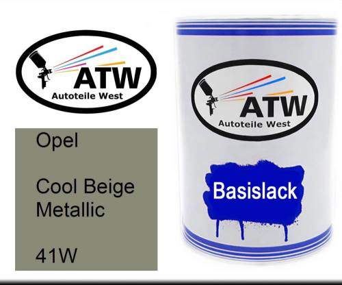 Opel, Cool Beige Metallic, 41W: 500ml Lackdose, von ATW Autoteile West.